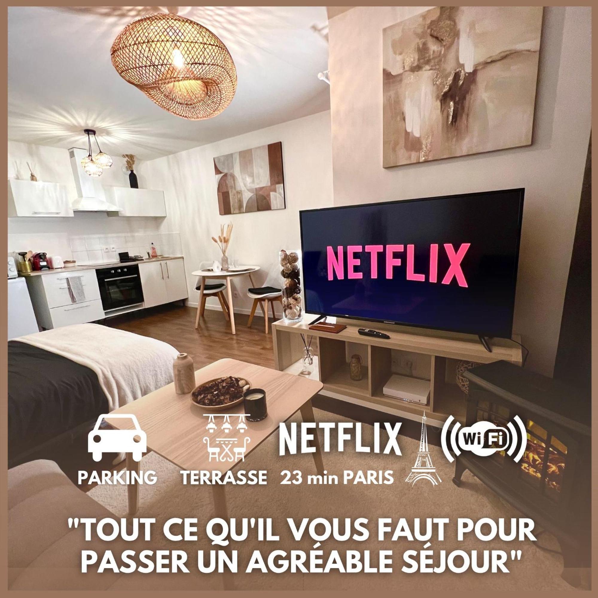 Apartamento "Moonlight" Gare A 10Min De Paris, Wifi, Terrasse , Parking Argenteuil Exterior foto